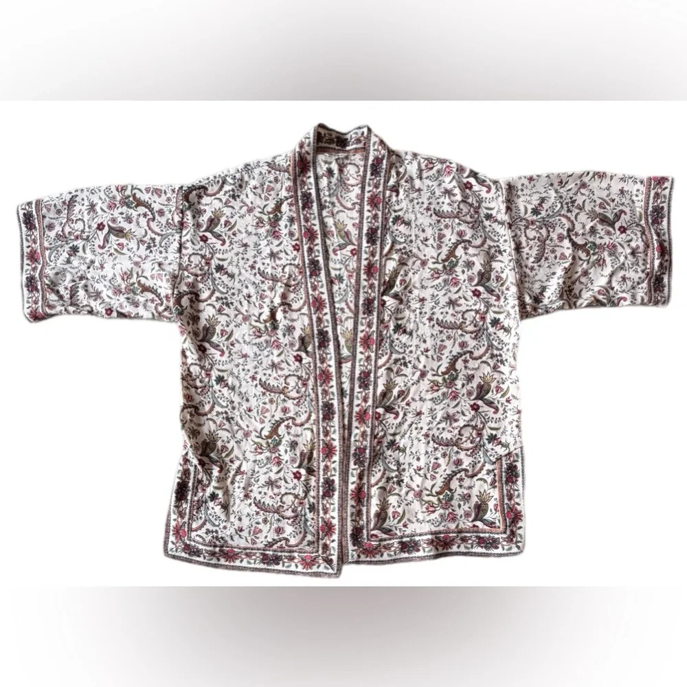 Max Studio Womens Multicolor
Floral Kimono Sz M - Picture 2 of 11